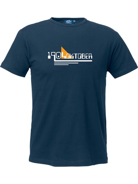 T-shirt Herr, Marinblå - 1904 Oktober